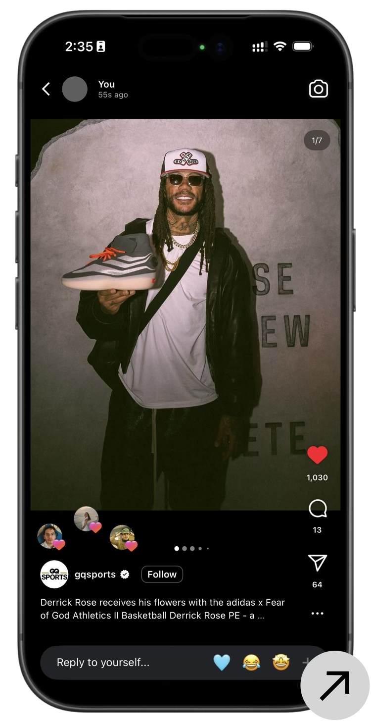 adidas FOG II Basketball D Rose social post